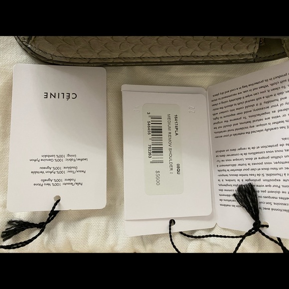 Celine medium python classic bag - Picture 6 of 9